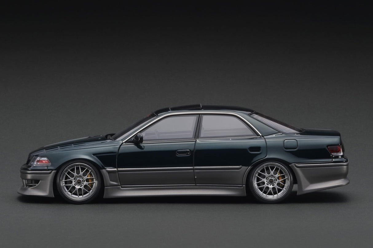 Ignition Model 1:18 Toyota Mark-II (JZX100) VERTEX in Dark Green Metallic / Gun Metallic