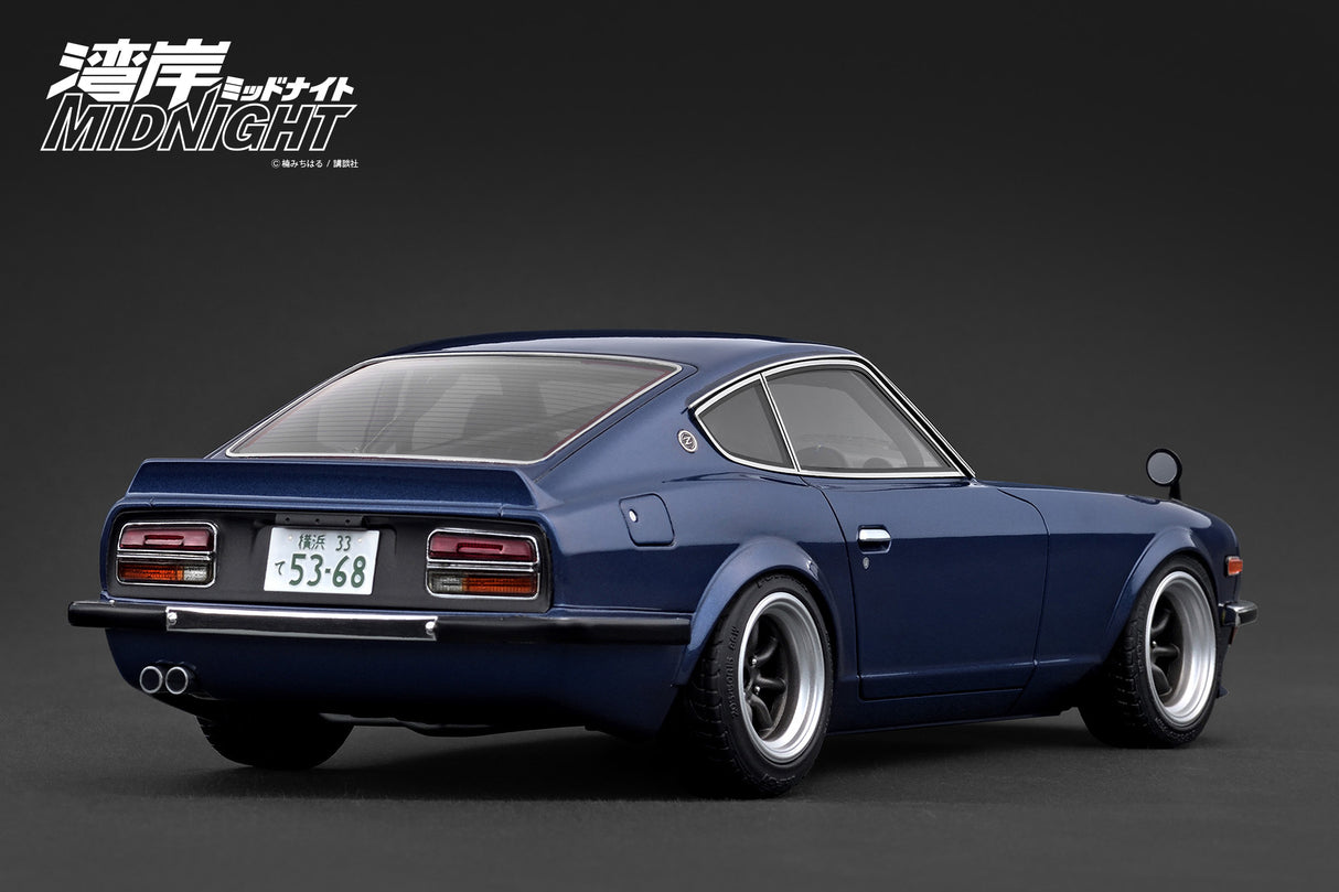 *PREORDER* Ignition Model 1:18 Nissan Fairlady Z (S30) Blue 湾岸MIDNIGHT Devil's Z with Mr. Akio Asakura Figure