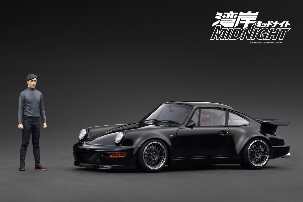 *PREORDER* Ignition Model 1:18 Blackbird (964) – Black – 湾岸MIDNIGHT w/ Dr. Tatsuya Shima