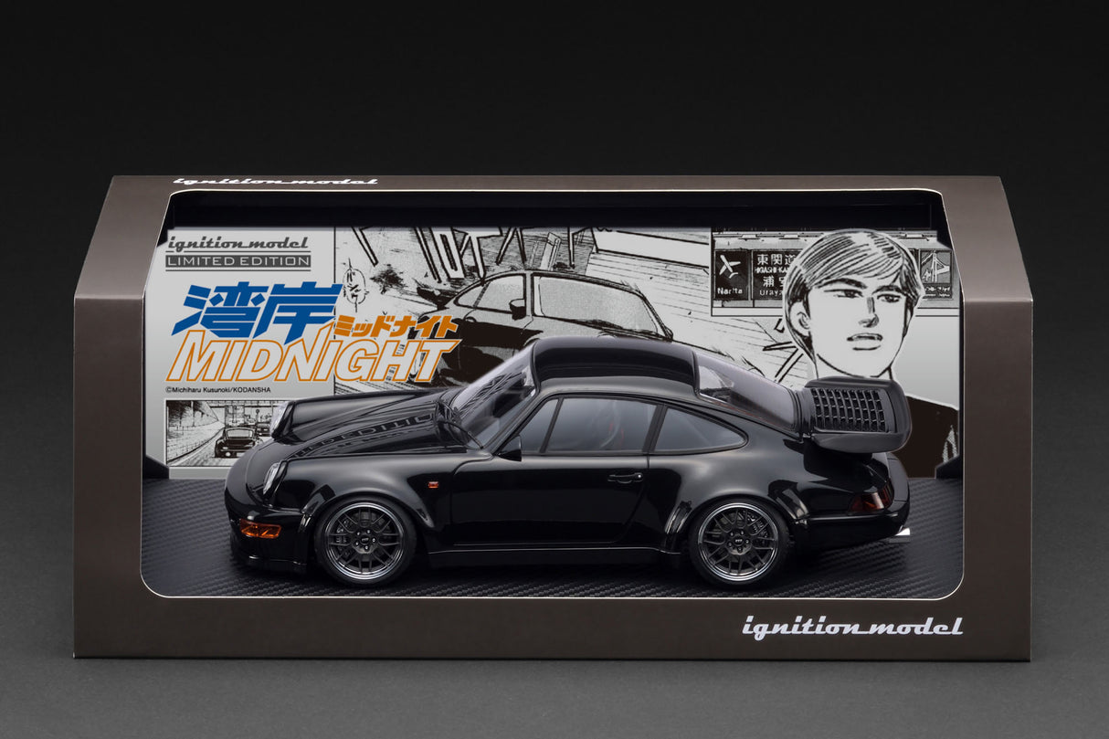 *PREORDER* Ignition Model 1:18 Blackbird (964) – Black – 湾岸MIDNIGHT w/ Dr. Tatsuya Shima