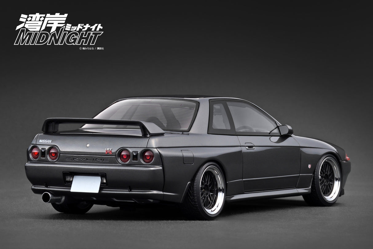 *PREORDER* Ignition Model 1:18 Nissan Skyline GT-R (R32) Gun Metallic 湾岸MIDNIGHT Reina's R with Ms. Reina Akikawa Figure