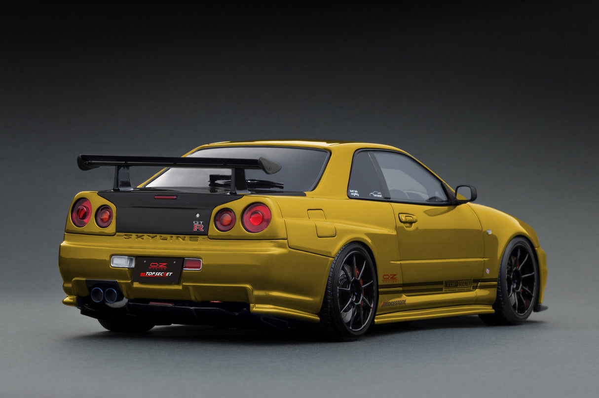 Ignition Model 1:18 Nissan Skyline (R34) GT-R TOP SECRET in Gold