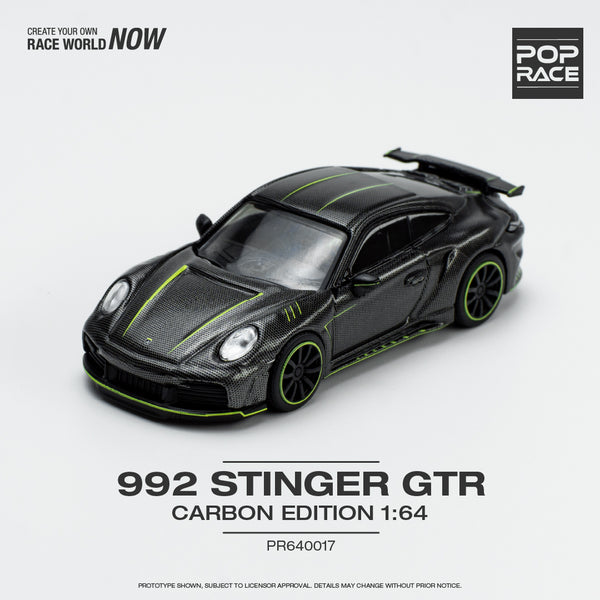 Pop Race 1/64 Porsche 992 Stinger GTR Carbon Fiber Edition