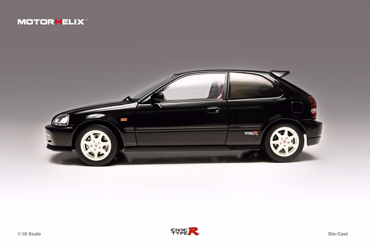 MotorHelix 1/18 Honda Civic Type-R Late Version (EK9) in Starlight Black Pearl
