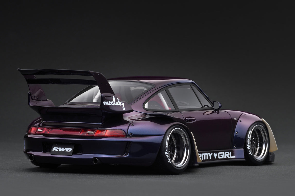 Ignition Model 1:18 Porsche 993 RWB in Purple Metallic