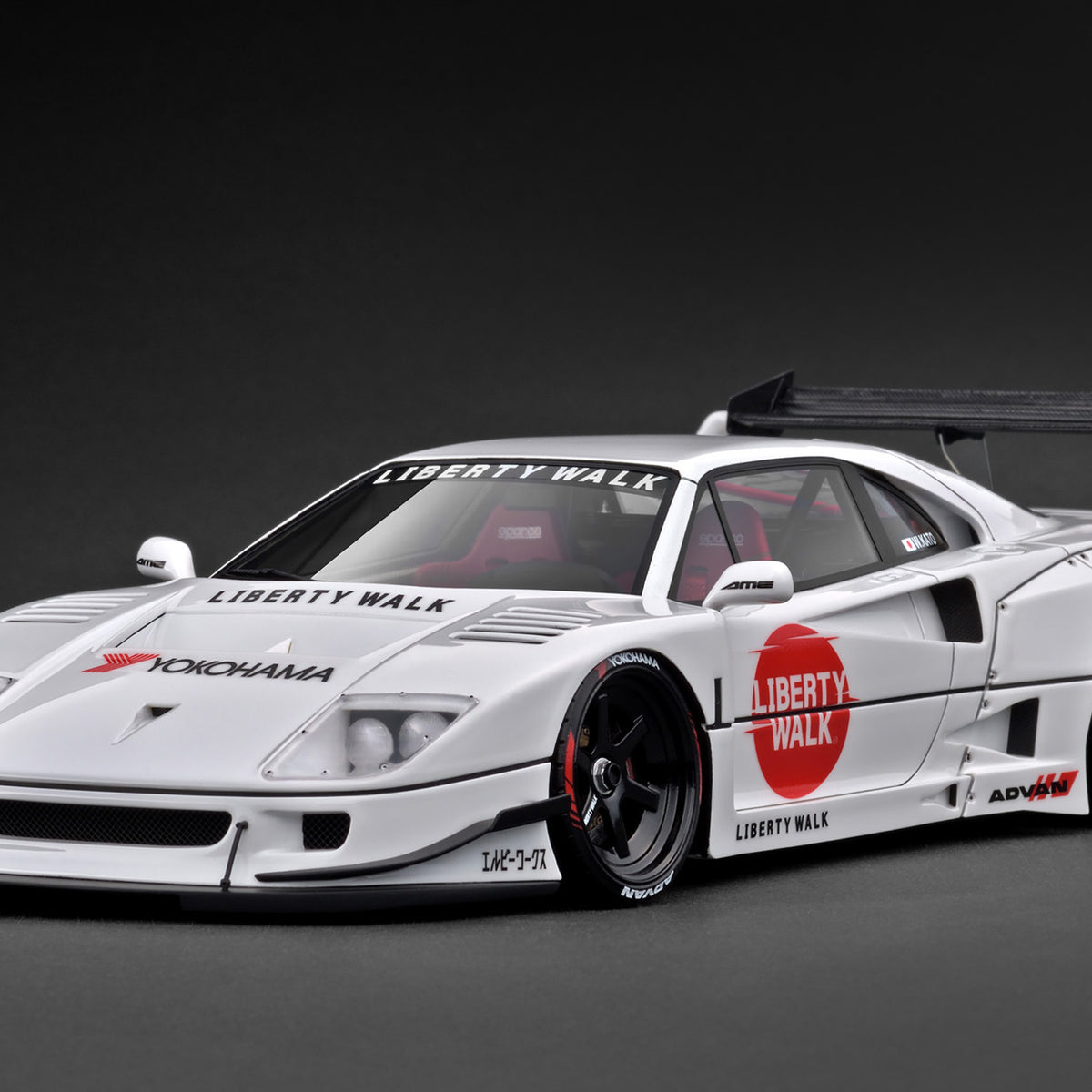Ferrari F40 LB-Works 2023 – Miniature GT Spirit 1/18 – Blanche – GT470