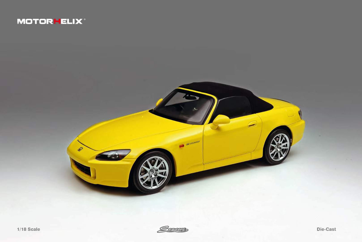 MotorHelix 1/18 Honda S2000 (AP2) in Indy Racing Yellow