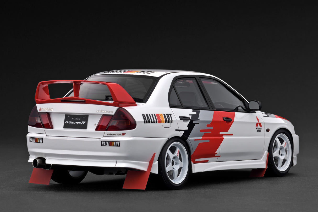 *PREORDER* Ignition Model 1:18 Mitsubishi LANCER EVOLUTION Ⅳ (CN9A) White Rally decoration ver.