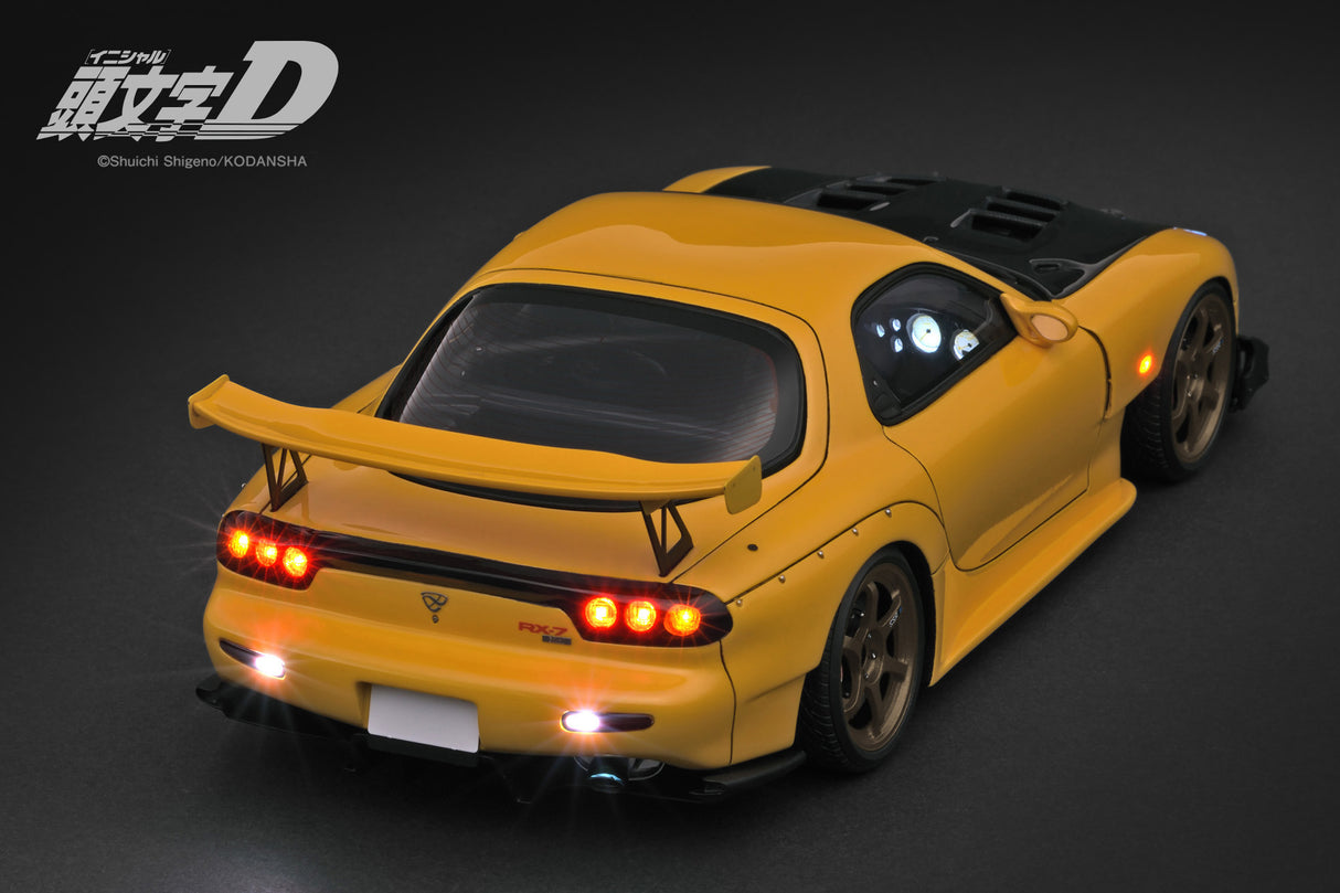 *PREORDER* Ignition Model 1:18 Mazda RX-7 (FD3S) INITIAL D in Yellow with LED Lights