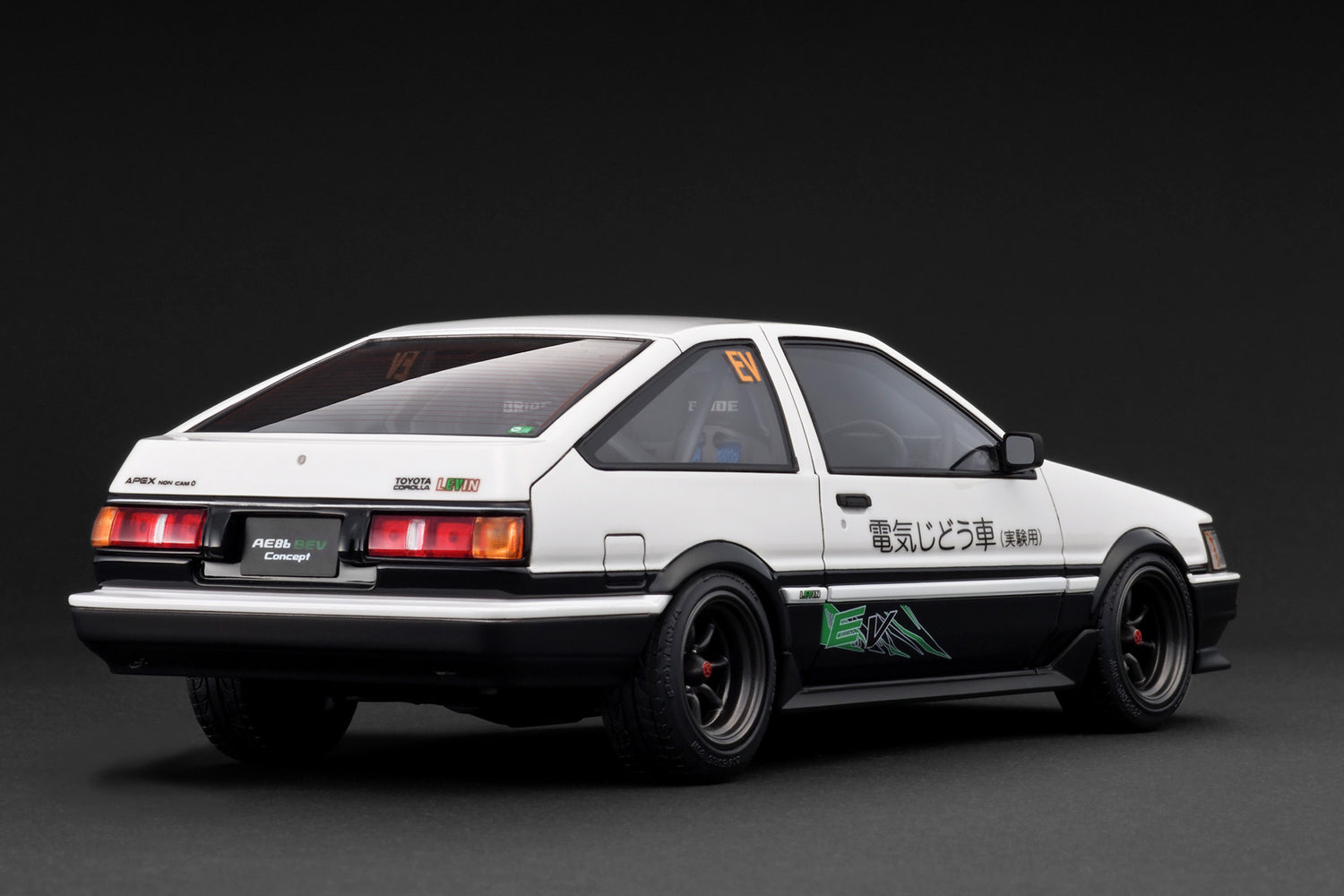 *PREORDER* Ignition Model 1:18 Toyota Corolla Levin 3Dr (AE86) BEV in White/Black
