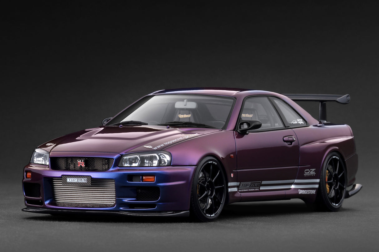*PREORDER* Ignition Model 1:18 Nissan TOP SECRET 34GT-R (BNR34) Purple Metallic