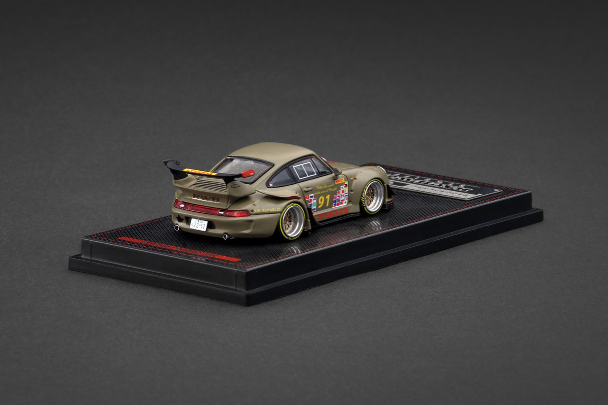 *PREORDER* Ignition Model 1:64 Porsche RWB 993 in Matte Green