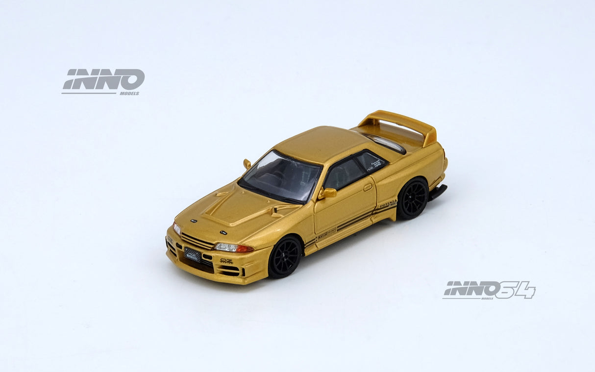 *PREORDER* INNO64 1:64 Nissan Skyline GT-R (BNR32) TOP SECRET in Gold