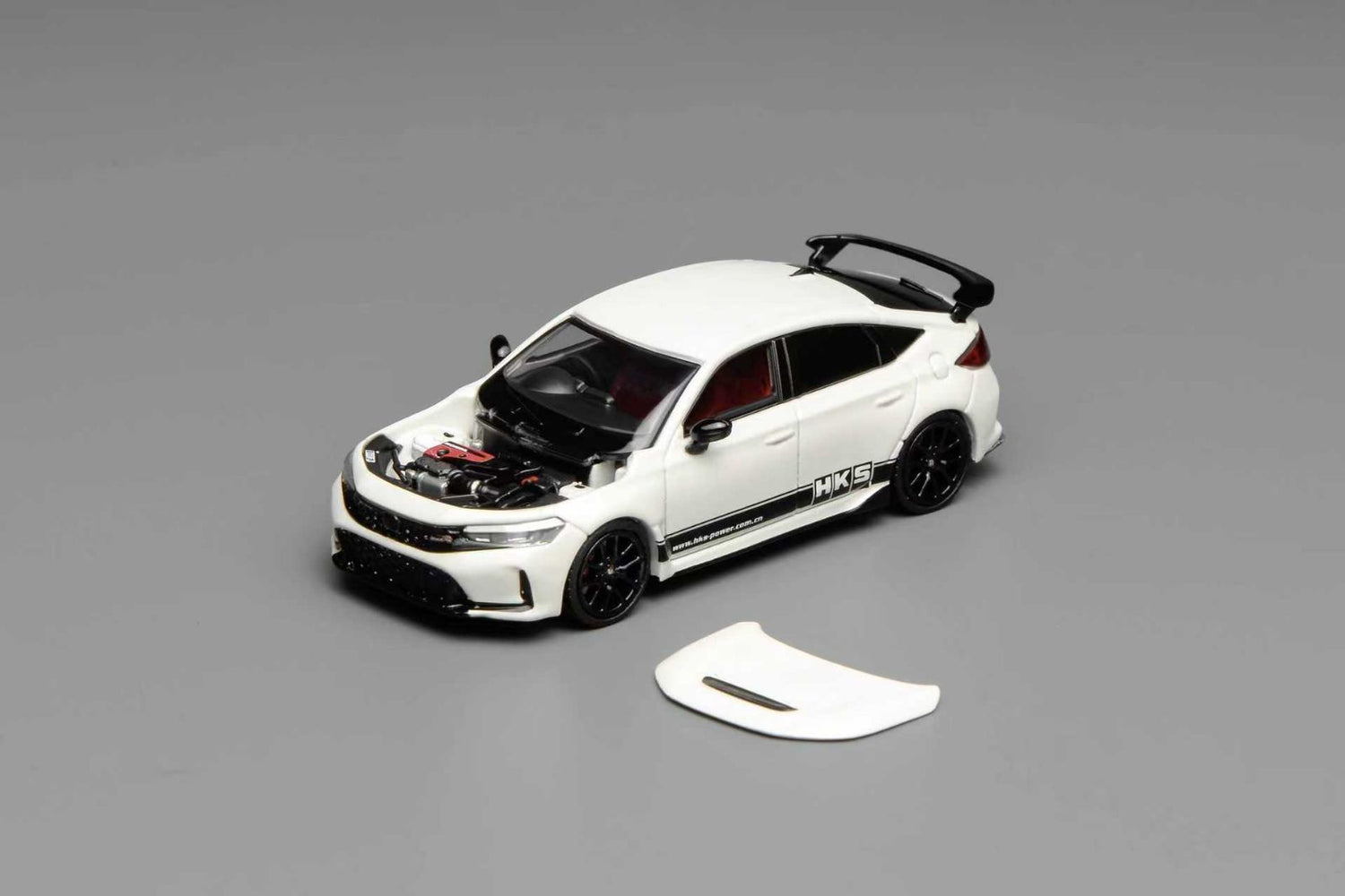 *PREORDER* MotorHelix 1:64 Honda Civic Type-R (FL5) HKS Livery – Championship White