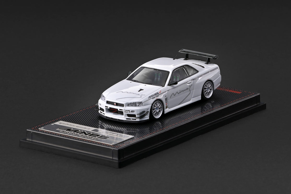 *PREORDER* Ignition Model 1:64 Nissan Skyline GT-R (BNR34) MINE'S in White