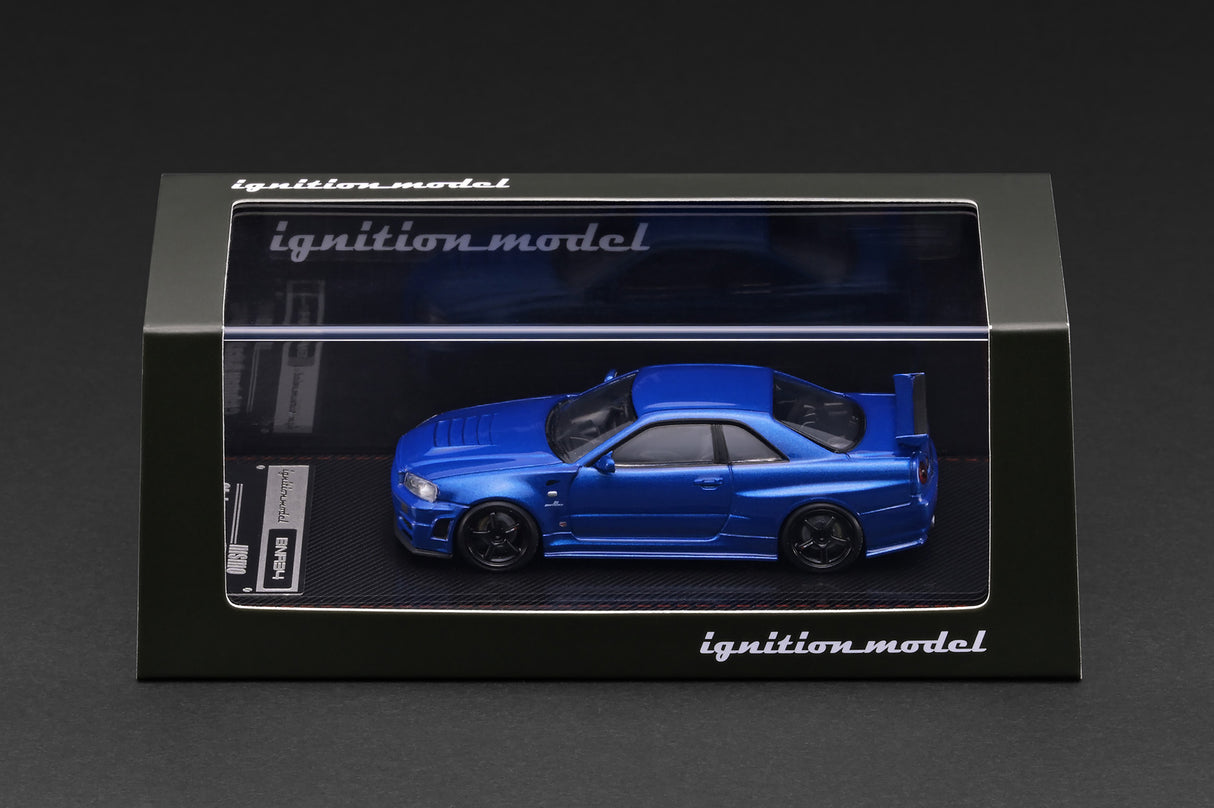 *PREORDER* Ignition Model 1:64 Nissan Skyline GT-R (BNR34) NISMO Customized Version in Blue Metallic