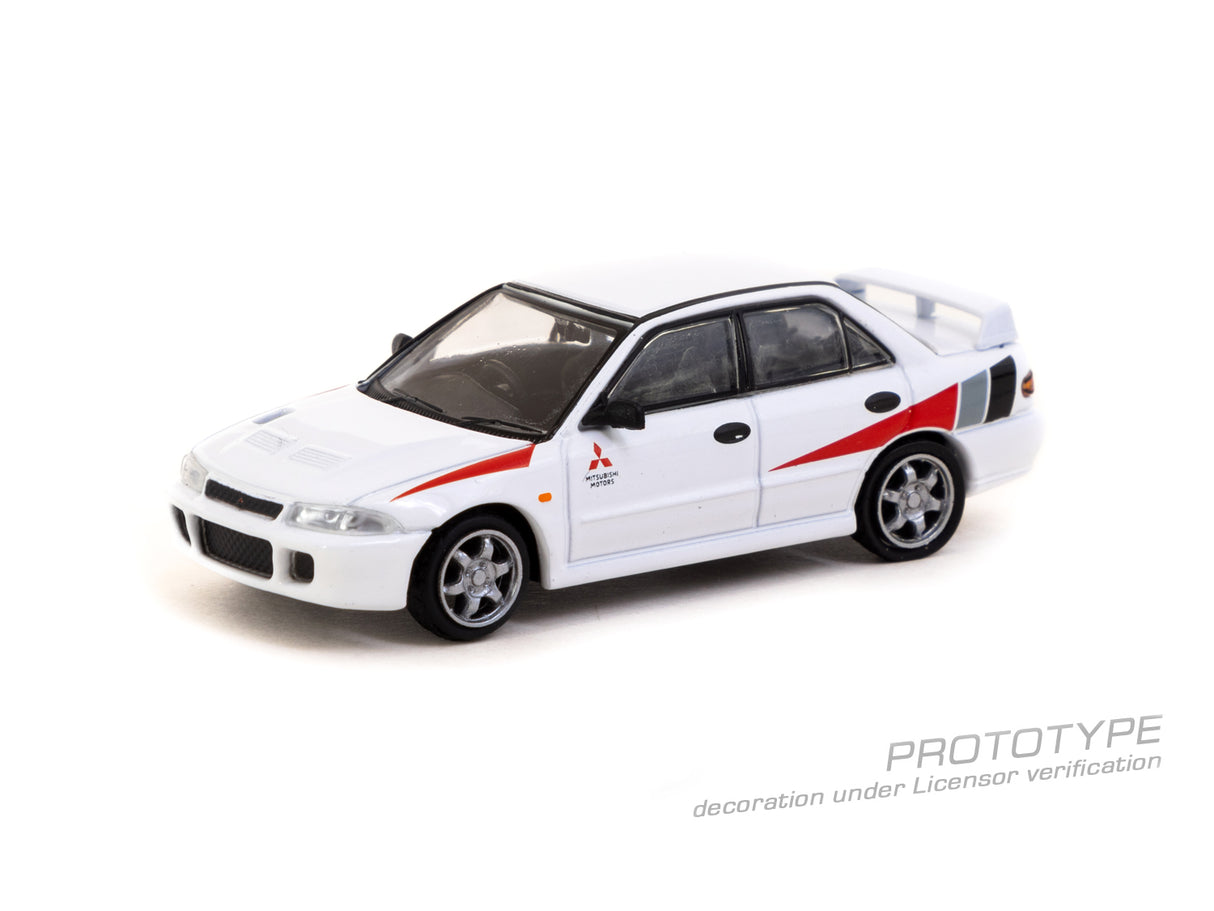 Tarmac Works 1/64 Mitsubishi Lancer GSR Evolution III in White