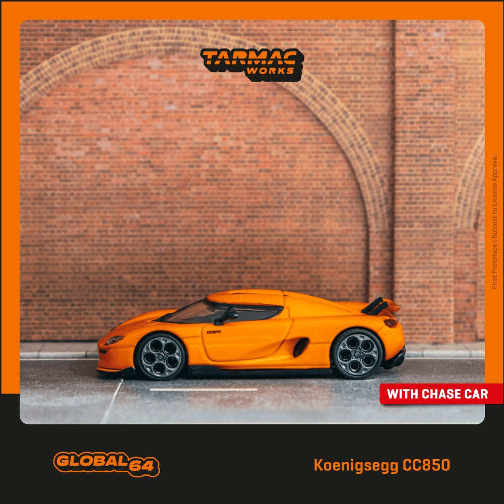 Tarmac Works 1:64 Koenigsegg CC850 in Orange