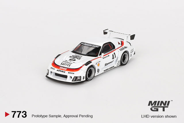 MINI GT 1:64 Mazda RX-7 LB-Super Silhouette #41 Numero Reserve in White