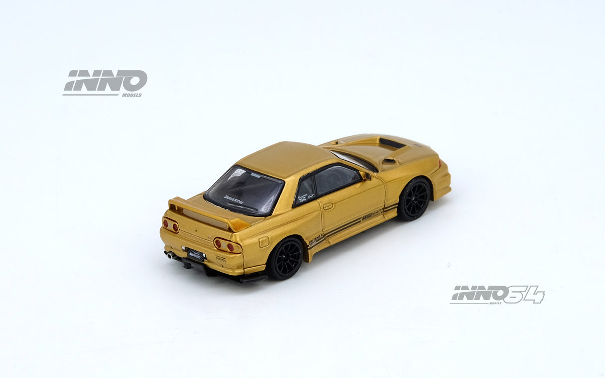 INNO64 1:64 Nissan Skyline GT-R (BNR32) TOP SECRET in Gold