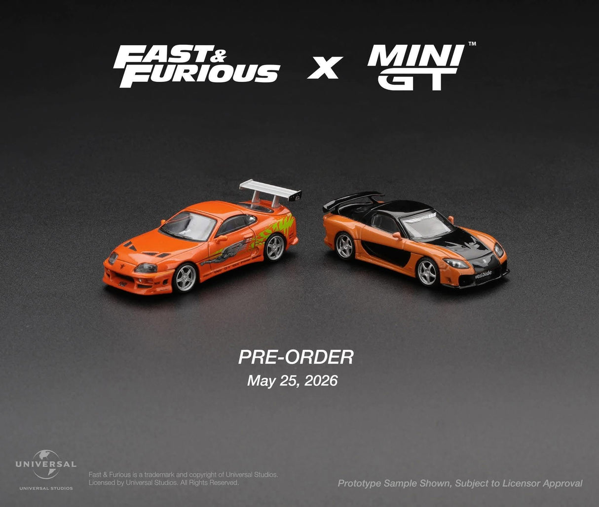 *PREORDER* MINIGT 1:64 Toyota Supra BOMEX “The Fast and the Furious” Brian O’Conner
