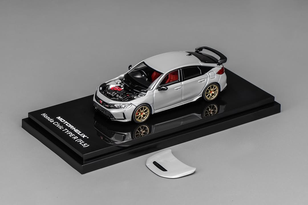 *PREORDER* MotorHelix 1:64 Honda Civic Type-R (FL5) in Sonic Grey Pearl