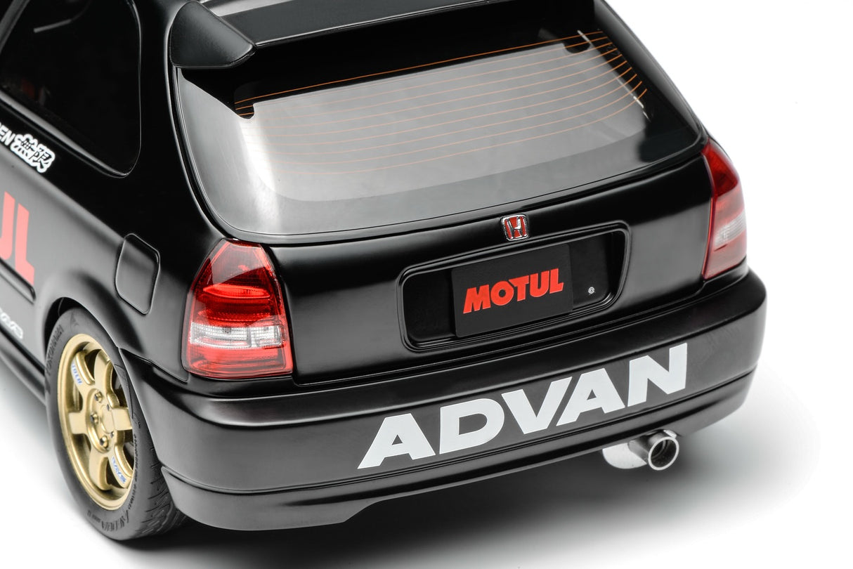 *PREORDER* MotorHelix 1:18 Honda Civic Type-R (EK9) No Good Racing Edition in Black