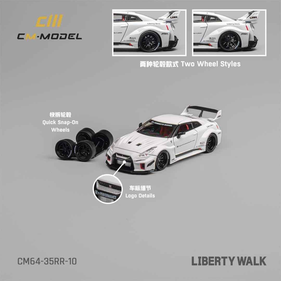 CM Model 1:64 Nissan LBWK Super Silhouette 35GT-RR in White