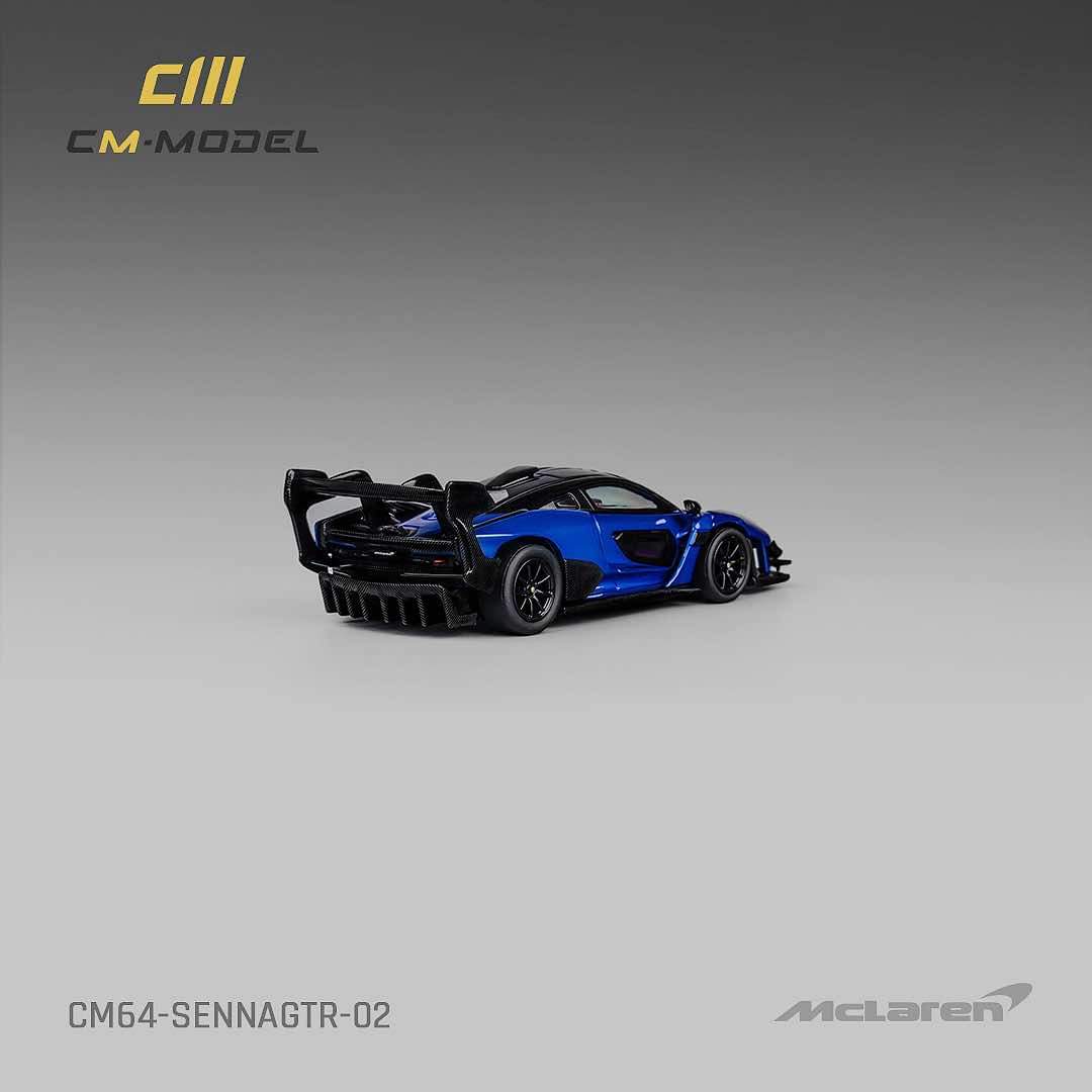 CM Model 1:64 McLaren Senna GTR in Metallic Blue