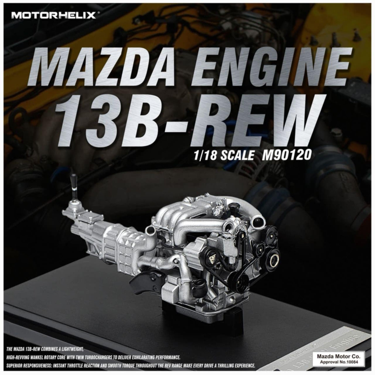 *PREORDER* MotorHelix 1:18 Mazda RX-7 13B-REW Engine Display