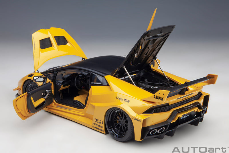 AUTOart 1:18 Lamborghini Huracan GT LBWK Silhouette Works in Metallic Yellow