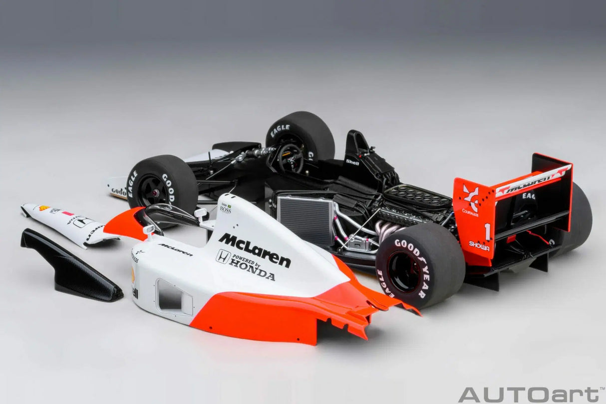 AUTOart 1:18 McLaren Honda MP4/6 Japanese GP 1991 A.SENNA #1 with McLaren Logo