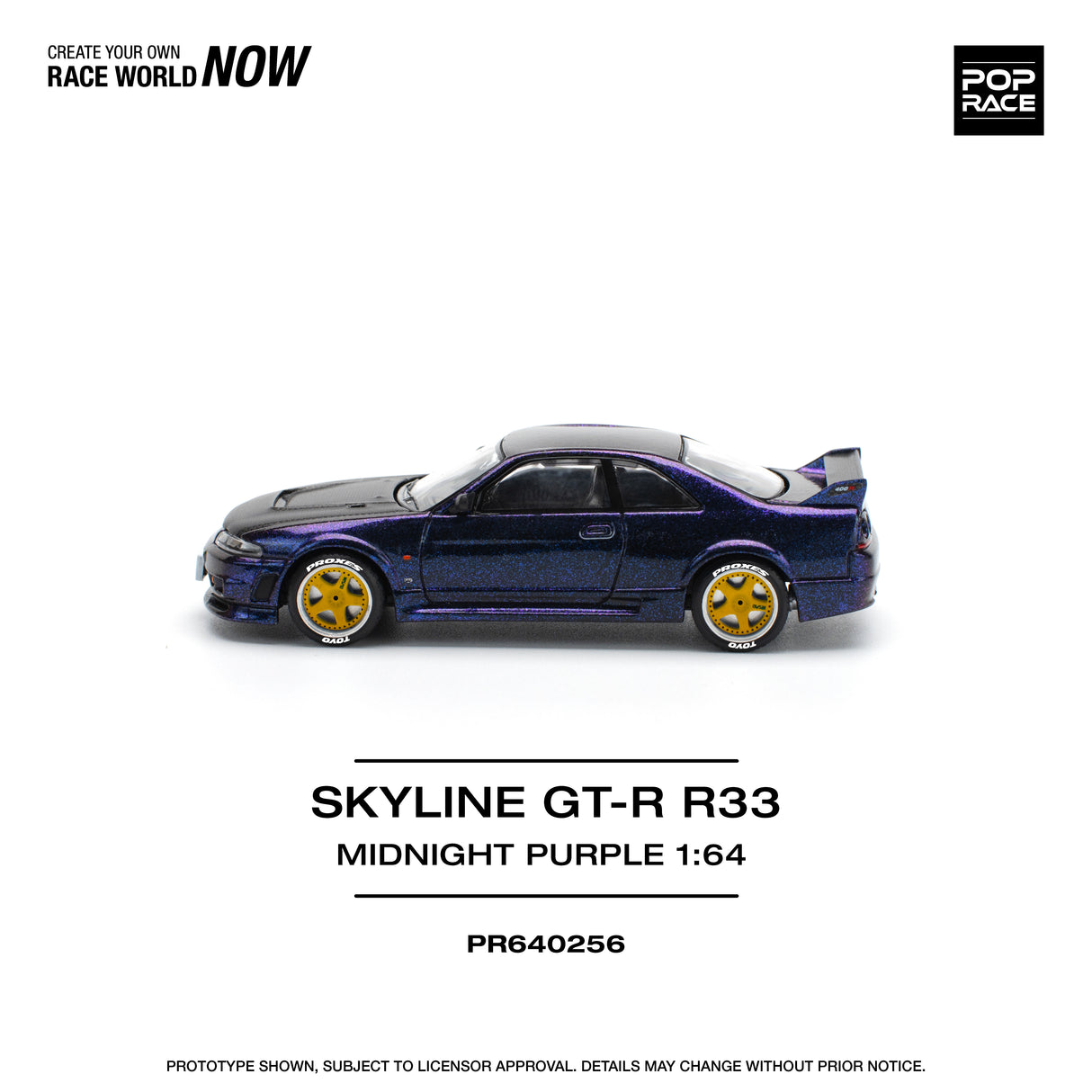 *PREORDER* Pop Race 1:64 Nissan Skyline (BNCR33) NISMO in Midnight Purple