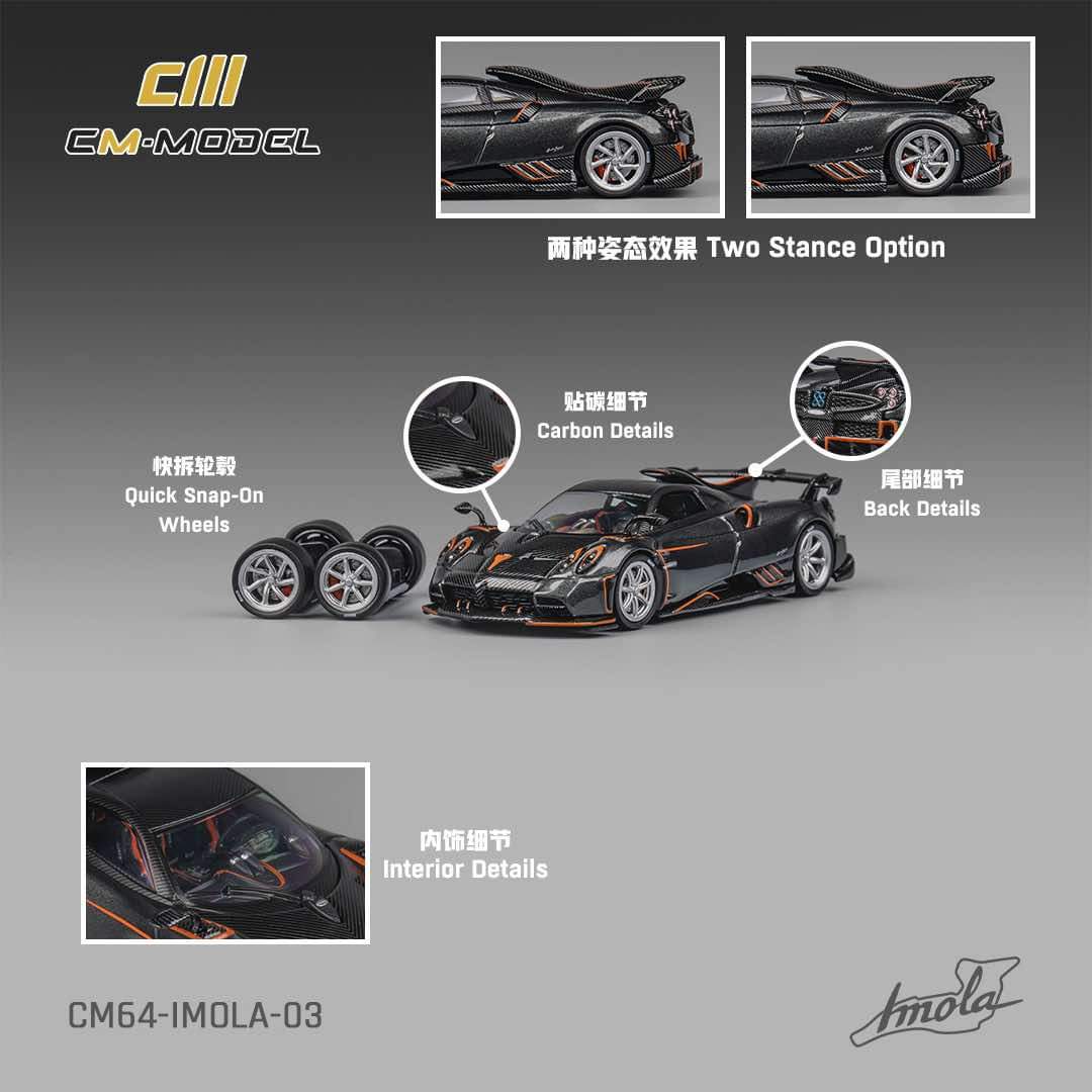 CM Model 1:64 Pagani Imola in Metallic Gray