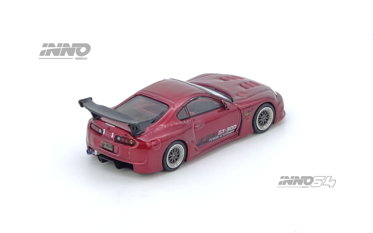 INNO64 1:64 Toyota Supra (A80) TOP SECRET GT300 in Red
