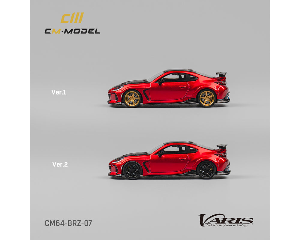 *PREORDER* CM Model 1:64 Subaru BRZ Varis Widebody in Metallic Red