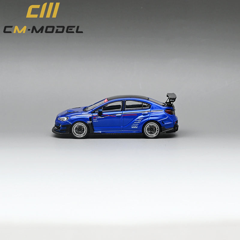 CM Model 1:64 Subaru WRX STi S4 VAB Varis Edition in Blue