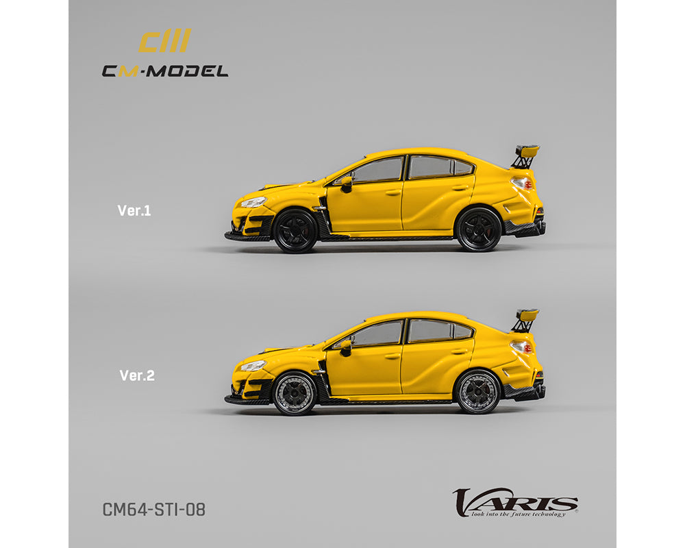 *PREORDER* CM Model 1:64 Subaru Impreza STi VARIS Widebody 1.0 in Yellow