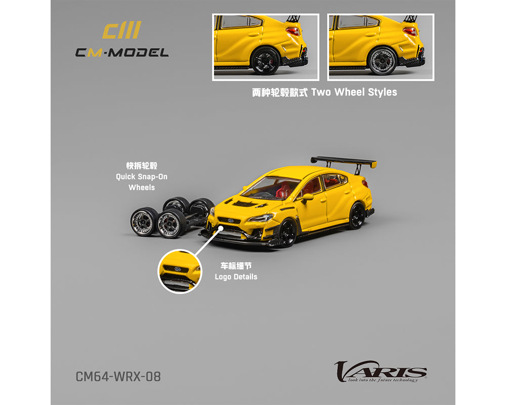 *PREORDER* CM Model 1:64 Subaru Impreza WRX VARIS Widebody 2.0 in Yellow