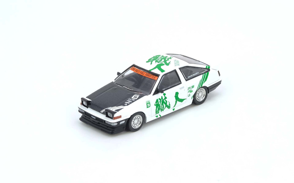 *PREORDER* INNO64 1:64 TOYOTA SPRINTER TRUENO AE86 "KEIICHI TSUCHIYA" (With Chase car) Limited Edition