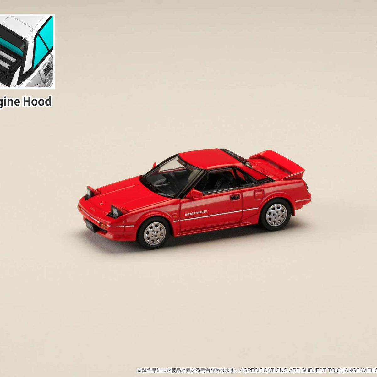 1:64 IGNITION-MODEL Toyota Mr2 1600G Super Charger 1986 White Silver HJ641056BWS
