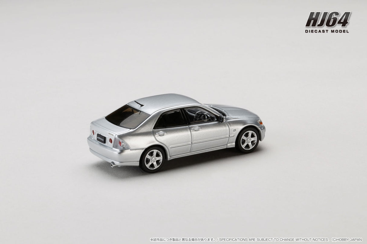 Hobby Japan 1:64 Toyota ALTEZZA RS200 (E10) 1998 in Silver Metallic