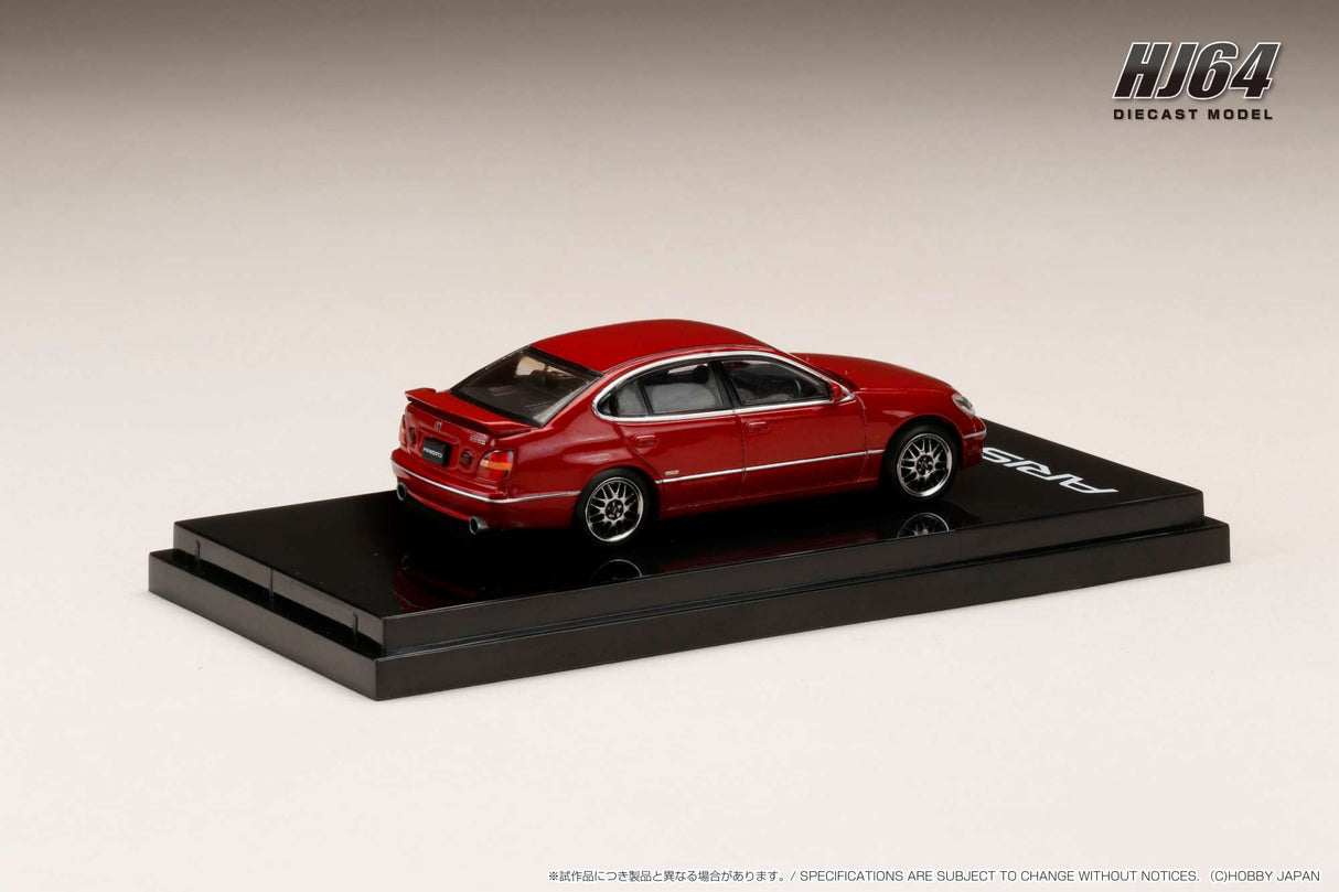 Hobby Japan 1:64 Toyota Aristo (V300) Vertex Edition Early Custom Version in Red Mica