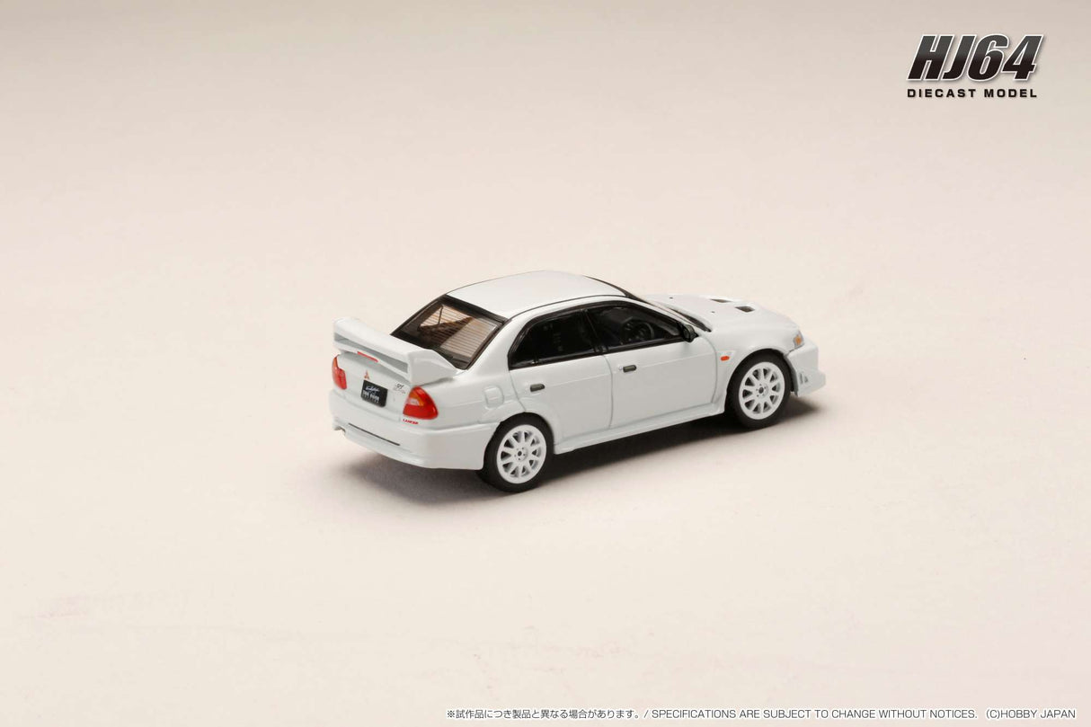 Hobby Japan 1:64 Mitsubishi Lancer GSR EVO 6 (T.M.E.) in Scortia White