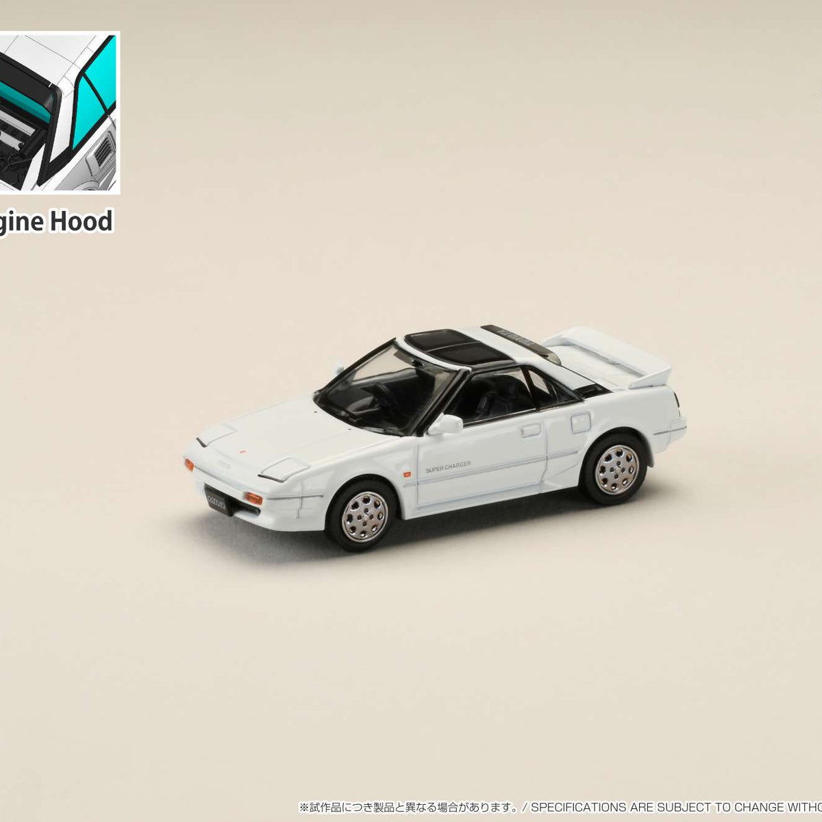 Miniature 1/64 IGNITION-MODEL Toyota MR2 1600G Super Charger 1986 Rouge