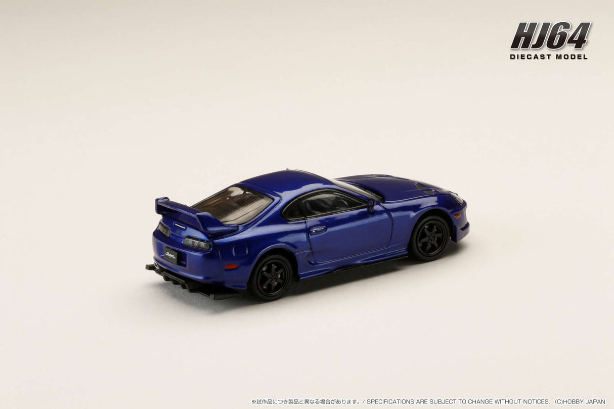 Hobby Japan 1:64 Toyota Supra (JZA80) JDM Custom Version in Blue Mica Metallic