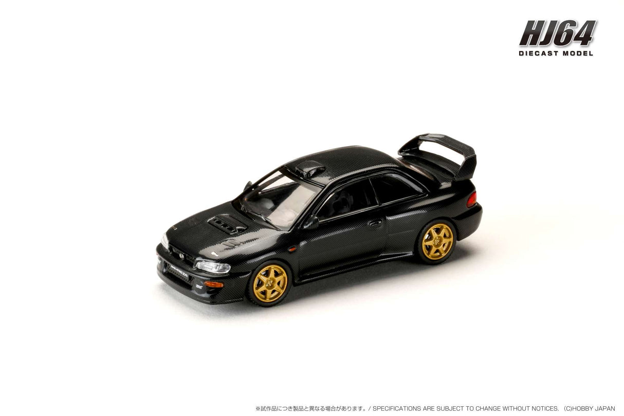 Hobby Japan 1:64 Subaru Impreza 22B STi Version (GC8) Rally Base Car in Carbon Black