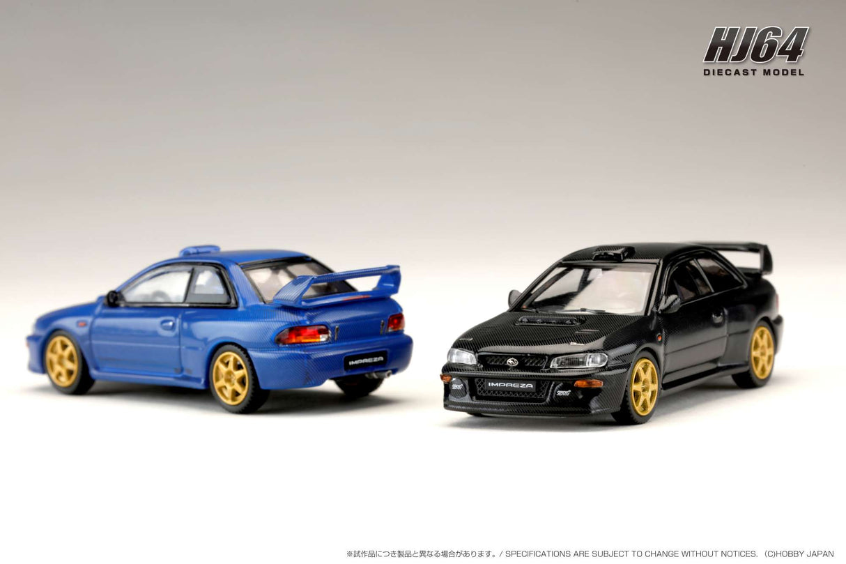 Hobby Japan 1:64 Subaru Impreza 22B STi Version (GC8) Rally Base Car in Carbon Black