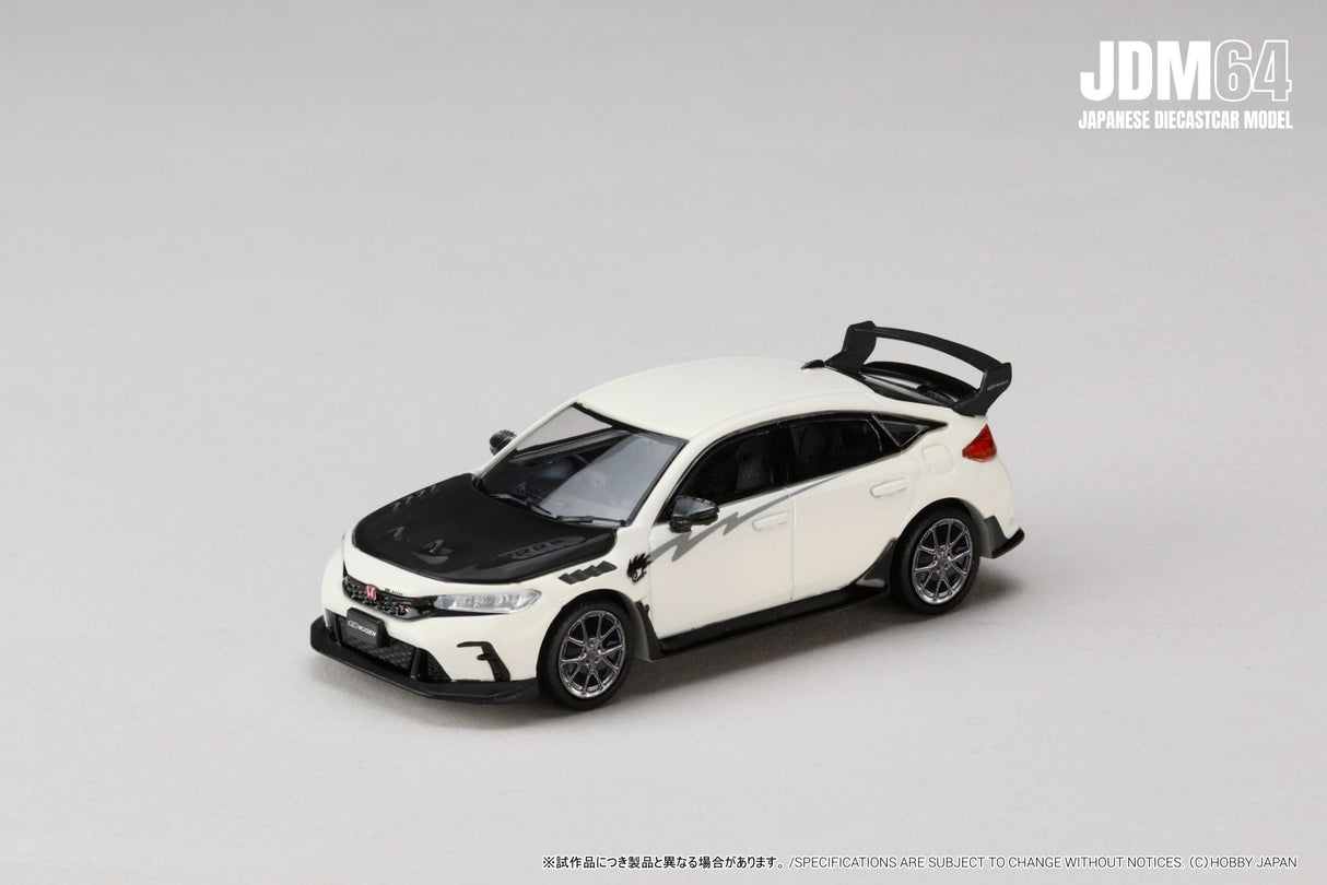 *PREORDER* Hobby Japan 1:64 Honda Civic Type-R (FL5) MUGEN Group B (2025) in Championship White