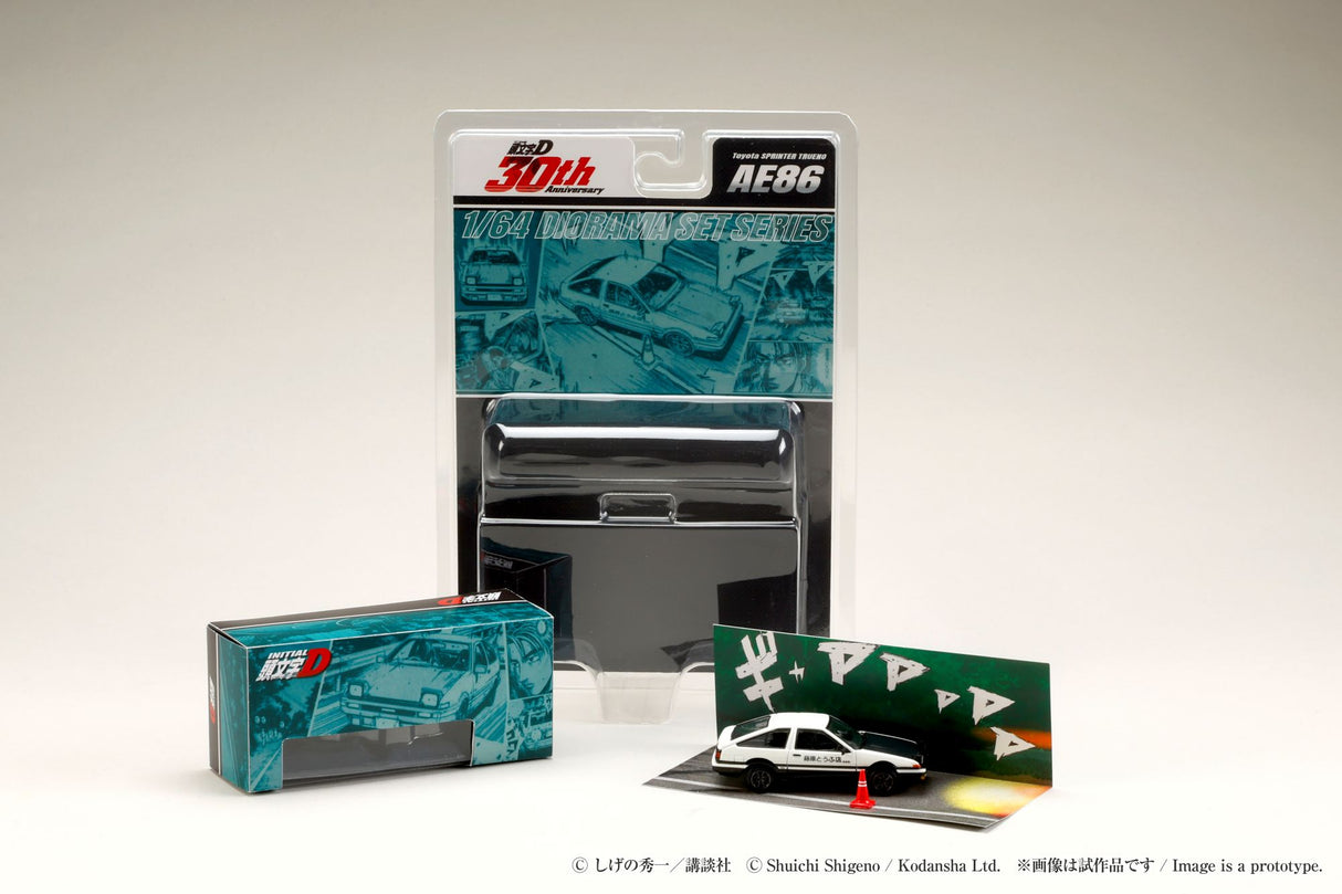 HobbyJapan 1:64 Toyota SPRINTER TRUENO (AE86) / INITIAL D Takumi Fujiwara VS Tomoyuki Tachi